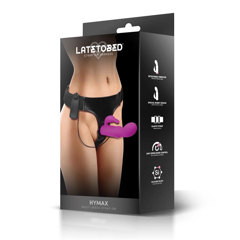 Hymax Arnés con Dildo-Vibrador con Conejito y Control Remoto - Imagen 6