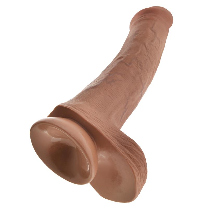 King Cock Pene con Testículos de 13 - Bronceado - Imagen 3