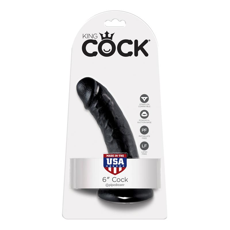 King Cock Pene de 6 - Color Negro - Imagen 5