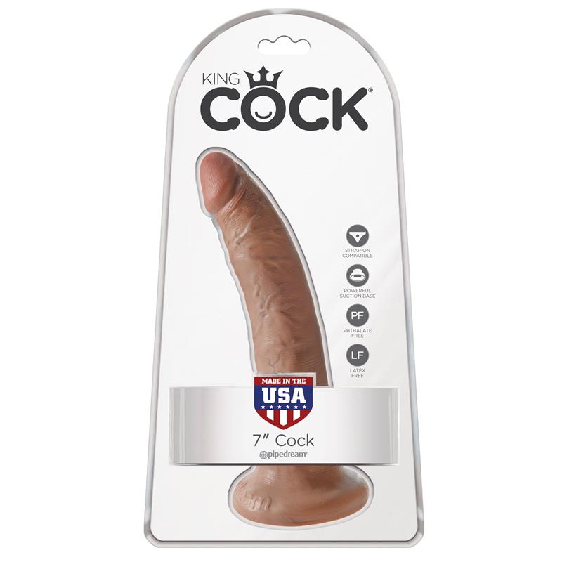 King Cock Pene de 7 - Bronceado - Imagen 4
