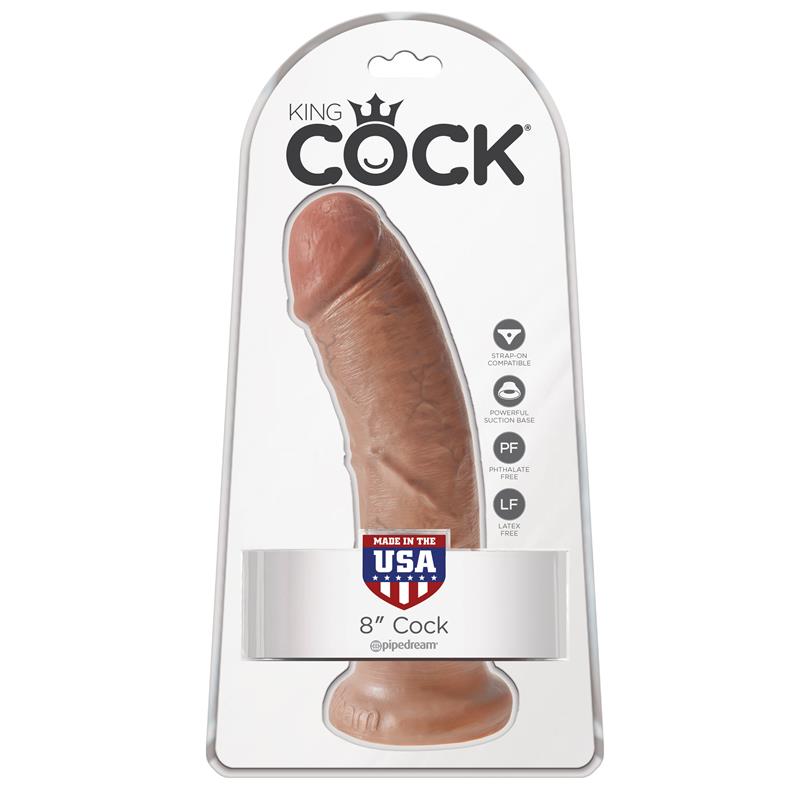 King Cock Pene de 8 - Bronceado - Imagen 3