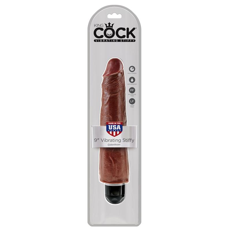 King Cock Vibrador Stiffy 9 - Color Marrón - Imagen 3