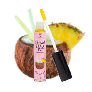 Lip Gloss Vibrant Kiss Sabor Piña Colada