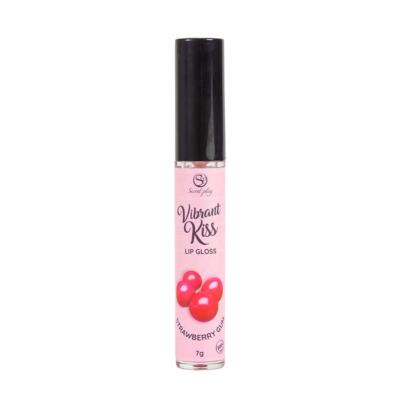 Lip Gloss Vibrant Kiss Sabor Chicle de fresa - Imagen 2