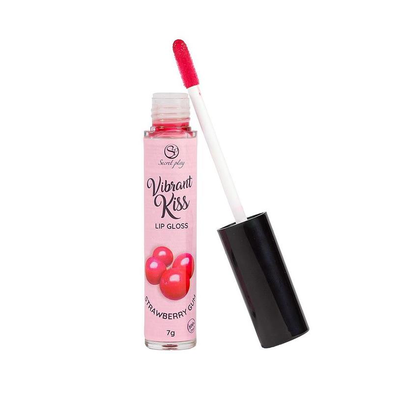 Lip Gloss Vibrant Kiss Sabor Chicle de fresa - Imagen 3