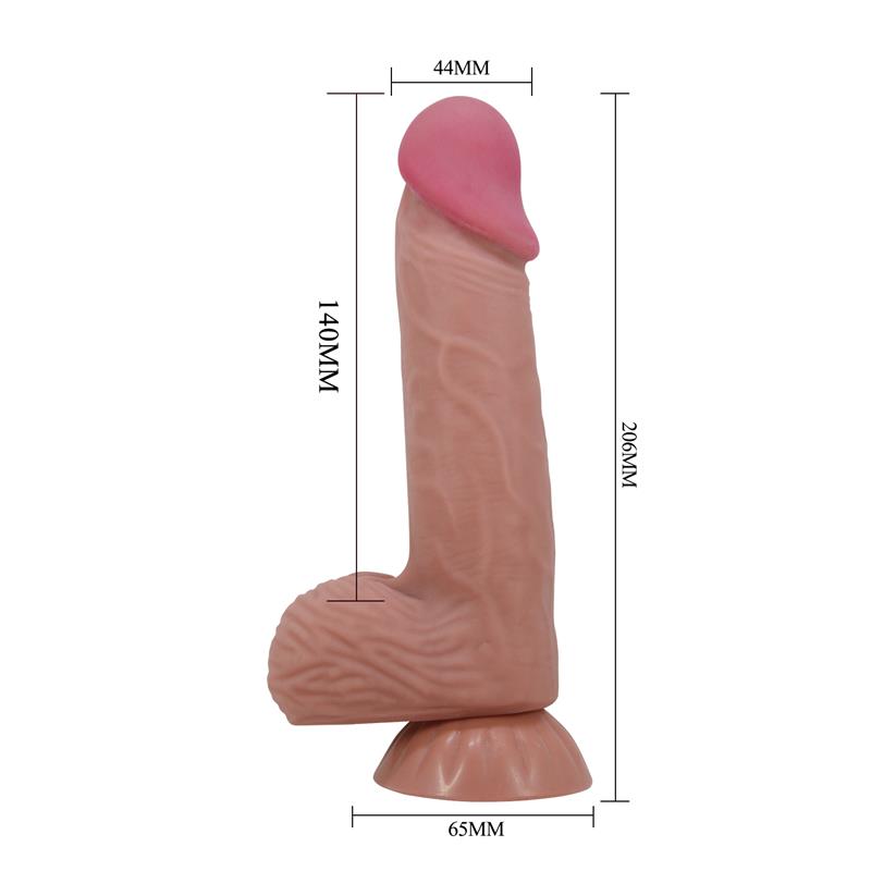 Dildo Realista Piel Deslizante Retractil 20.6 cm - Imagen 13