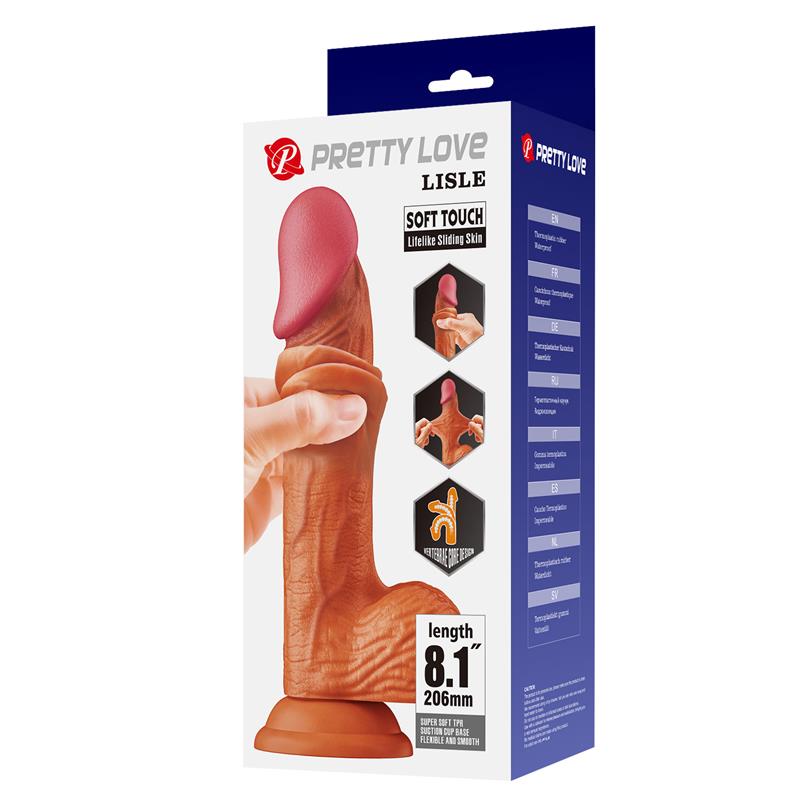 Dildo Realista Piel Deslizante Retractil 20.6 cm - Imagen 15