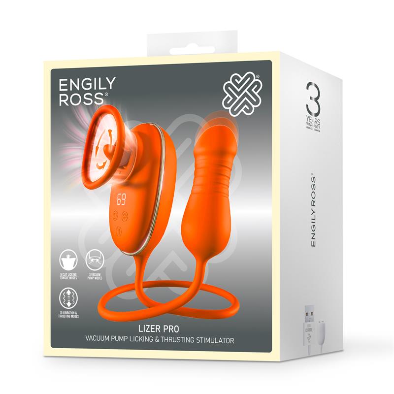 Lizer Pro Estimulador con Lengua Oscilante, Bomba de Vacio y Huevo con Up and Down - Imagen 5