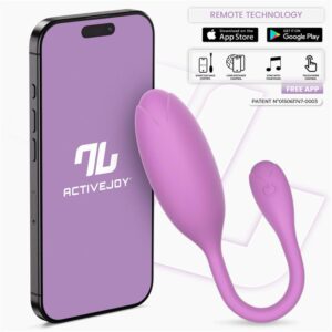 Logan Huevo Vibrador con APP Silicona Unibody Púrpura