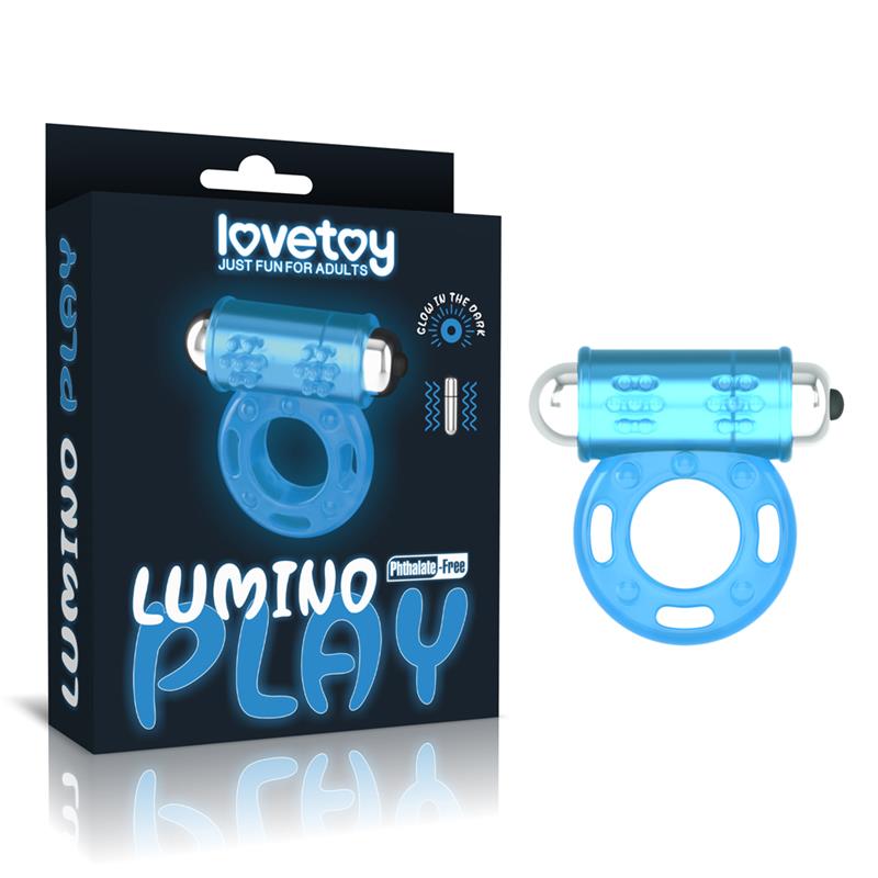 Lumino Play Anillo Vibrador Luz Azul - Imagen 8