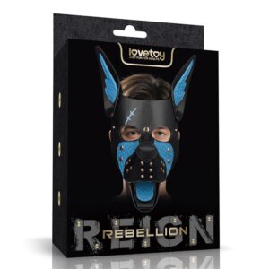 Máscara Cachorro Rebellion Reign Scarred Alpha Pup Azul
