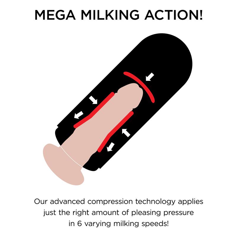 Masturbador con Vibración Mega Milker - Imagen 5