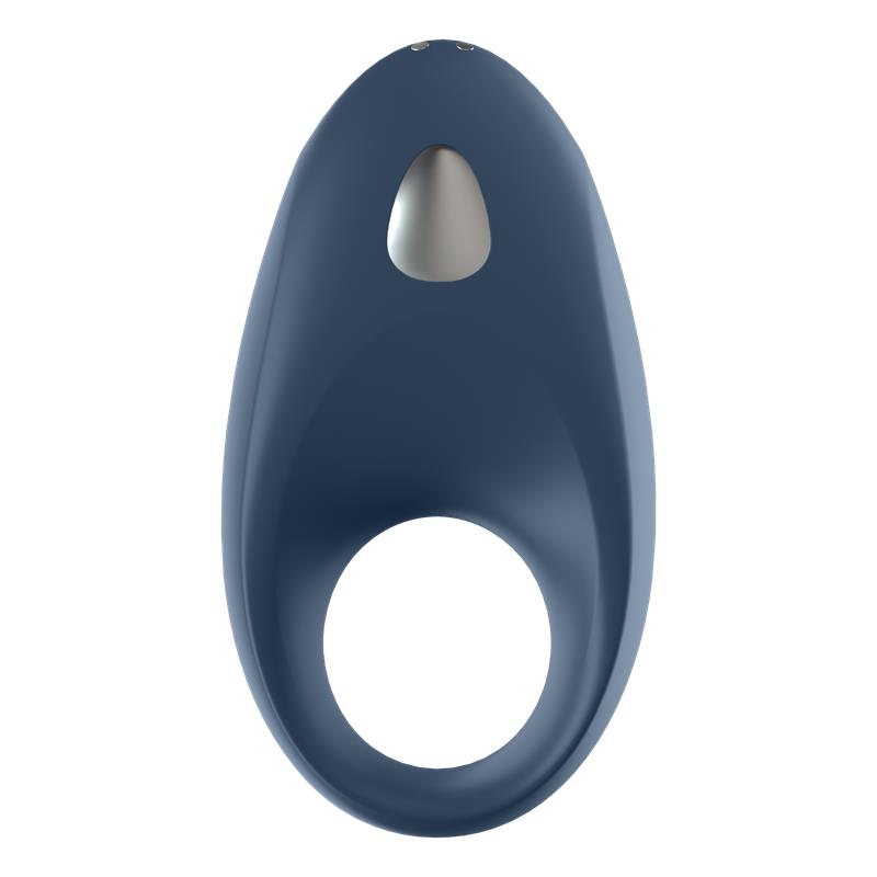 Mighty One Anillo Vibrador con APP Azul - Imagen 12