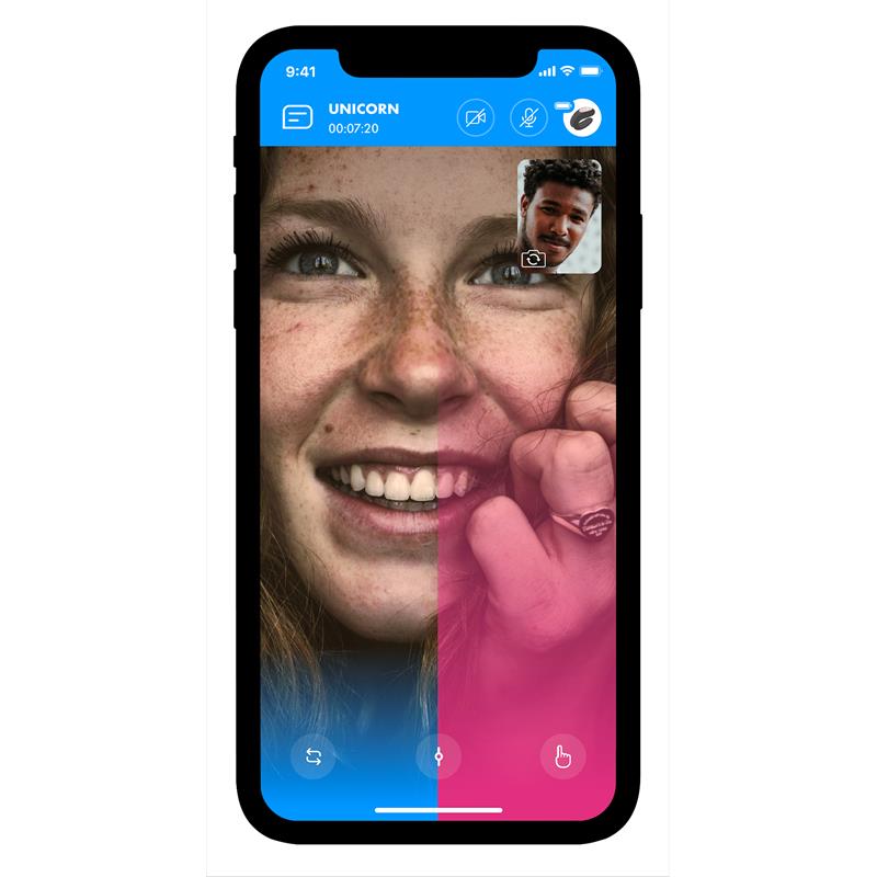 Mighty One Anillo Vibrador con APP Azul - Imagen 6