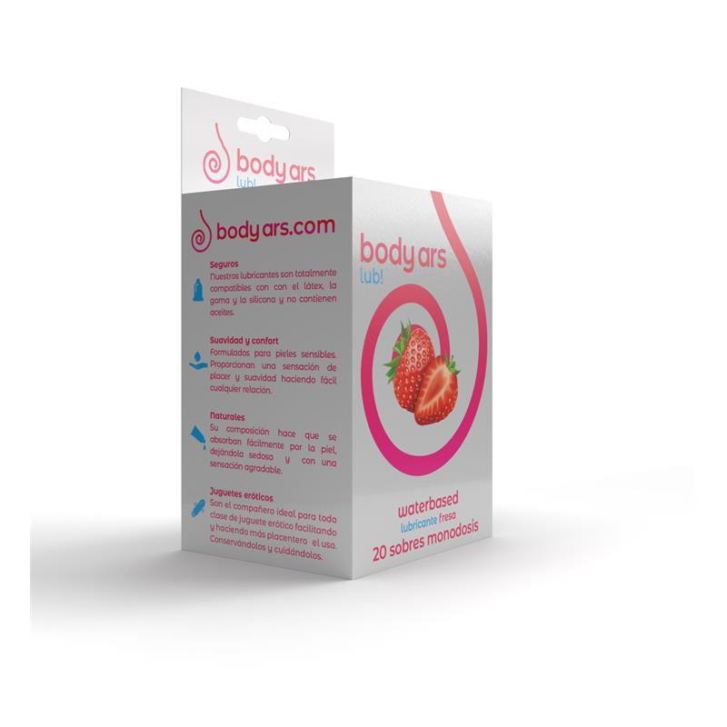 Monodosis Gel Lubricante Base Agua Fresa Ácida 20 x 4 ml - Imagen 4