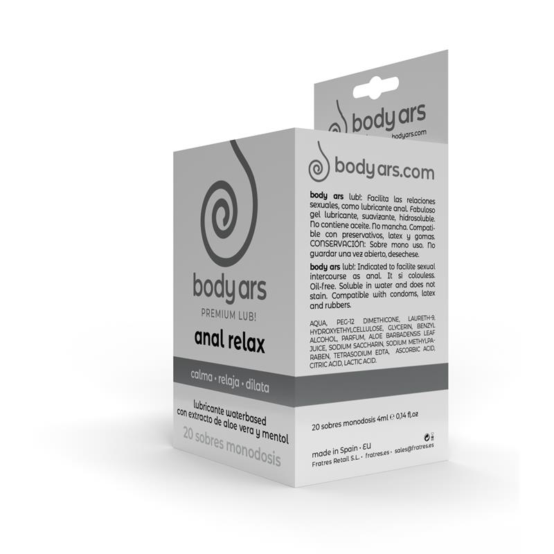 Monodosis Gel Relajante Anal Base Agua 20 x 4 ml - Imagen 4