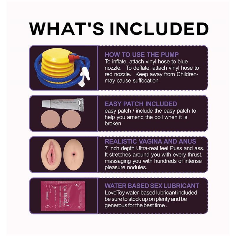 Muñeca Inflable Boobie Super Love Doll - Imagen 4