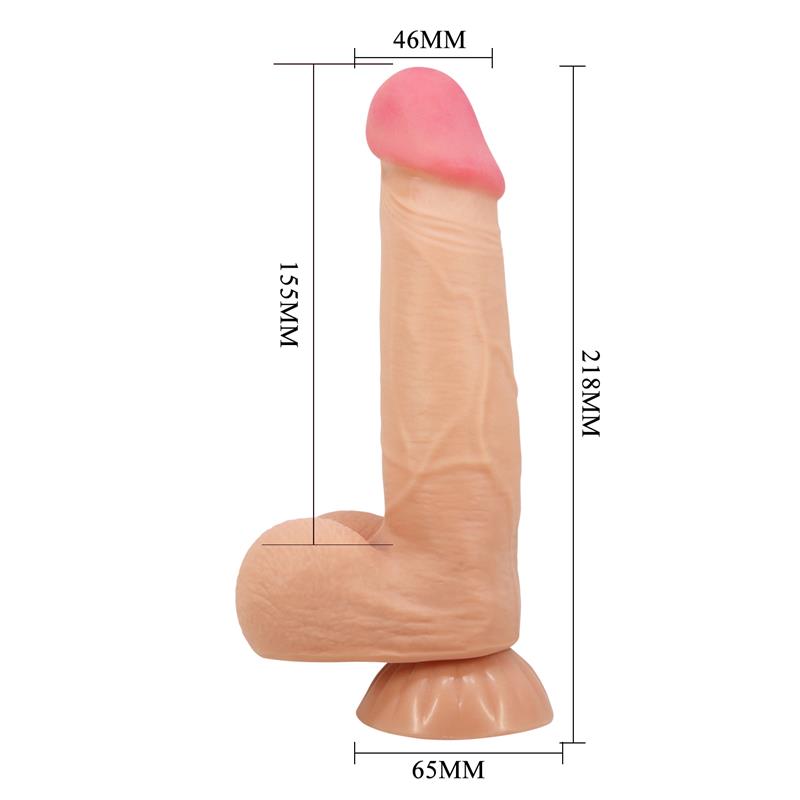 Dildo Realista Piel Deslizante Retractil 21.8 cm - Imagen 14