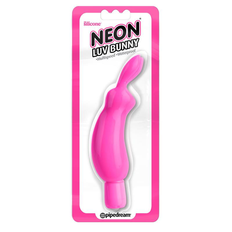 Neon Mini Vibrador Luv Bunny Rosa - Imagen 3