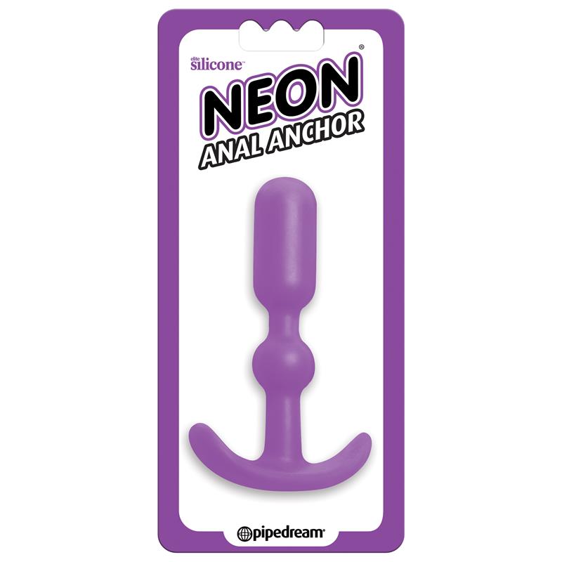 Neon Plug Anal Ancho Púrpura - Imagen 3