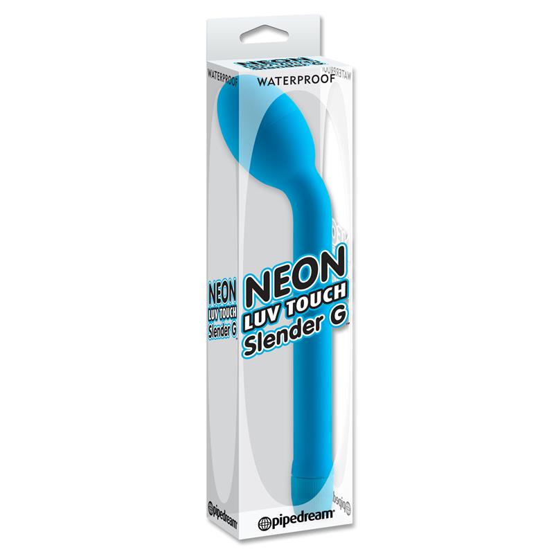 Neon Vibrador Luv Touch Slender Punto G Azul - Imagen 4