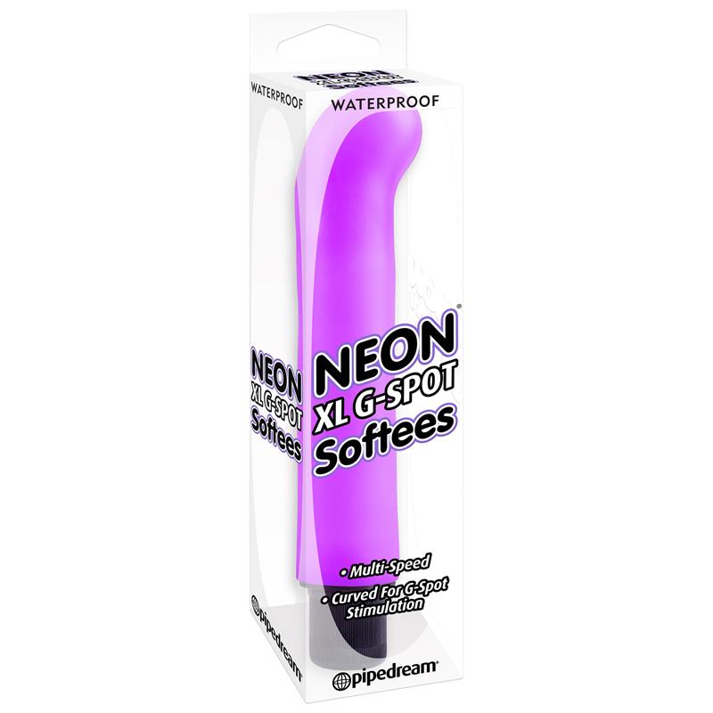 Neon Vibrador XL Luv Touch G-Spot Softees Púrpura - Imagen 4