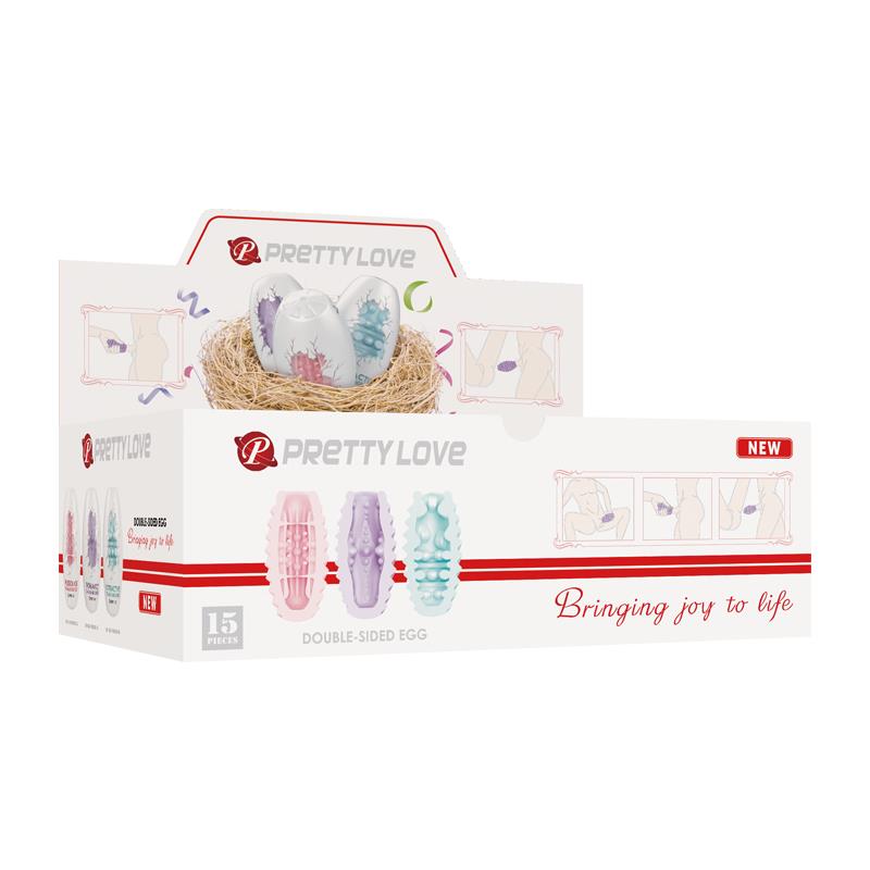 Pack 15 Huevos Masturbadores Doble Texturizado - Imagen 5