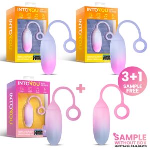 Pack 3 + Muestra Huevo Vibrador Silicona Doble Capa APP