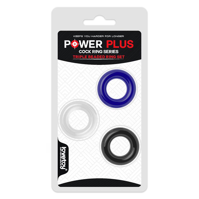 Pack de 3 Anillos para el Pene Power Plus - Imagen 3