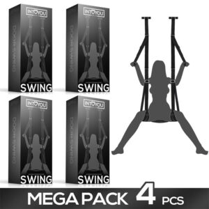 Pack de 4 Columpio de Puerta con Soporte de Manos, Piernas y Asiento