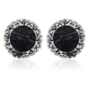 Pezoneras con Encaje Negro