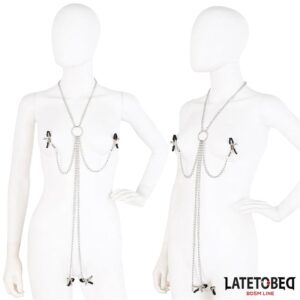 Pinzas para Pezones y Clitoris con Cadena