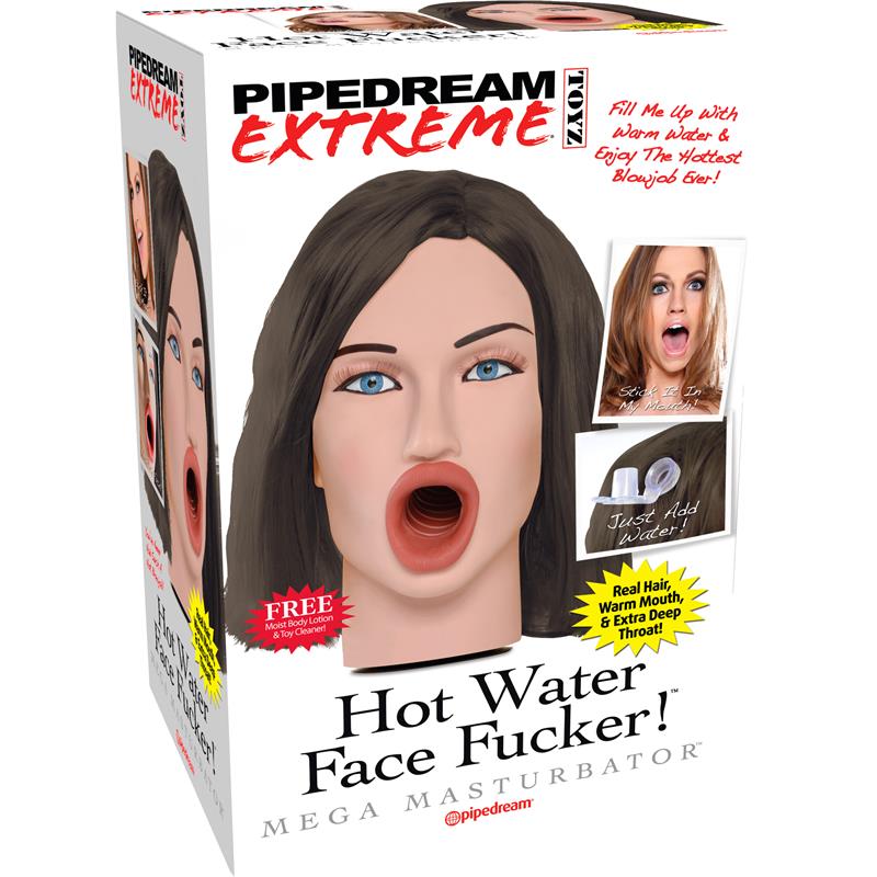 Pipedream Extreme Toyz MAsturbador de Agua Caliente Hot Water Face Fucker! Morena - Imagen 3