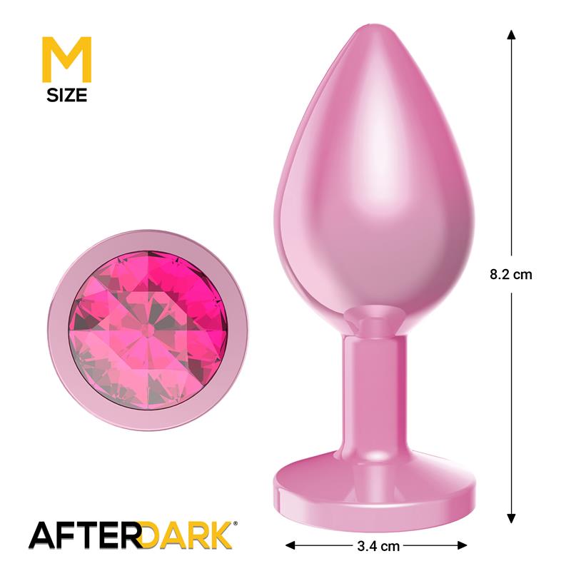 Plug Anal Anodizado Rosa con Joya Talla M - Imagen 5