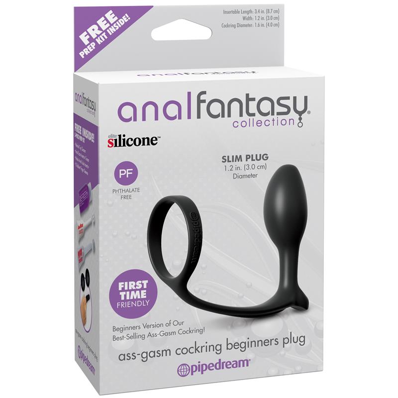 Plug Anal Ass-Gasm para Principiantes Color Negro - Imagen 3