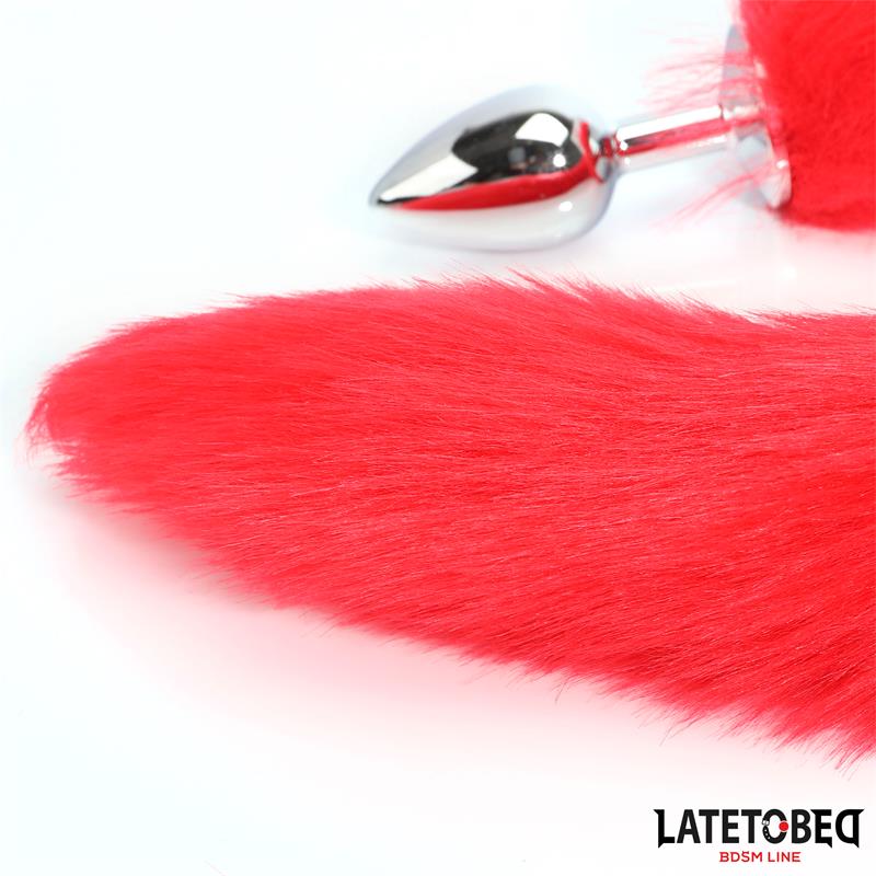 Plug Anal con Cola Rojo 40 cm - Imagen 4