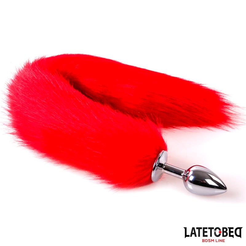 Plug Anal con Cola Rojo 40 cm - Imagen 10