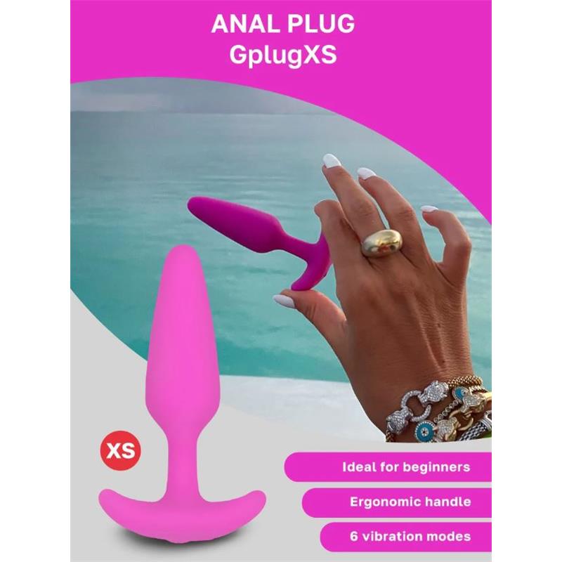 Plug Anal con Vibación Gplug XS Sunny Raspberry - Imagen 8