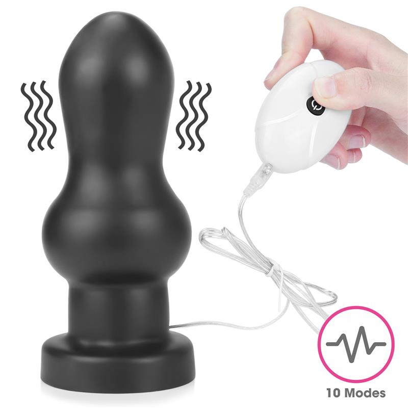 Plug Anal con Vibración King Sized 7 Negro - Imagen 4