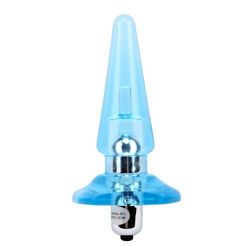 Plug Anal con Vibracion Nicoles 12.5 x 3.2 cm Azul - Imagen 3