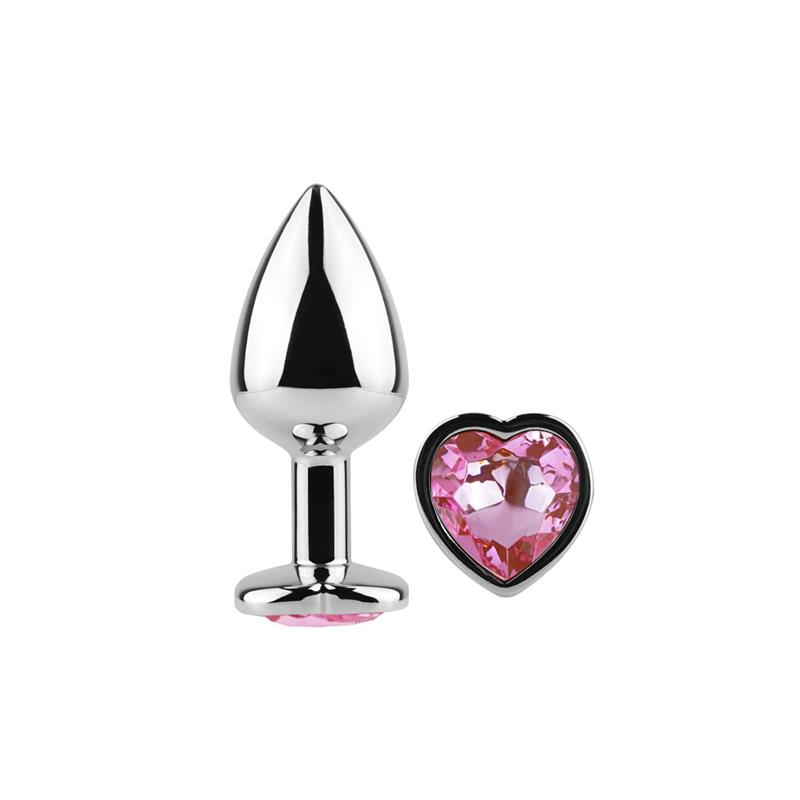 Plug Anal de Metal Corazón Fuchsia Talla S - Imagen 5