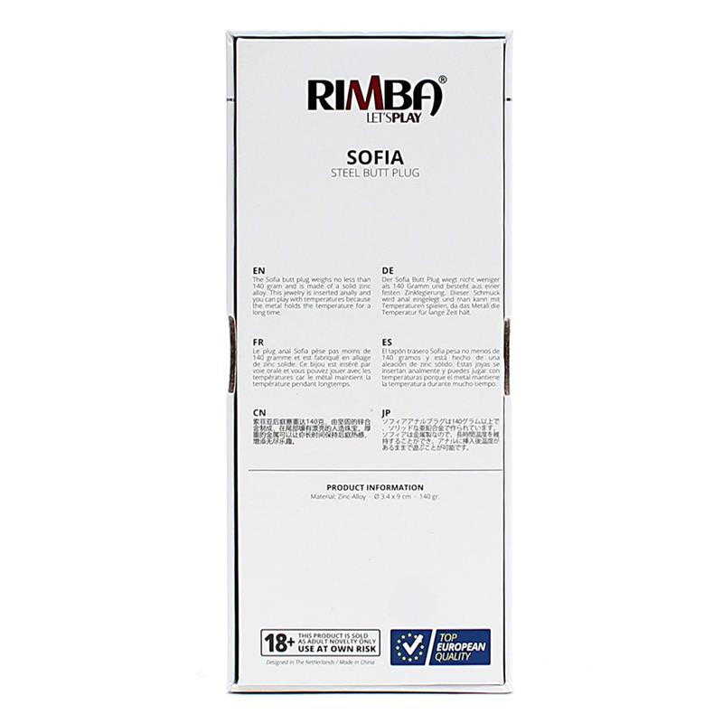 Plug Anal de Metal Sofia Joya Transparente - Imagen 4