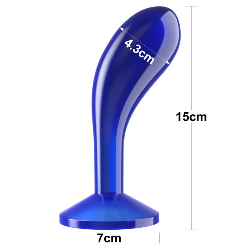 Plug Anal Flawless Azul Transparente 6 - Imagen 8
