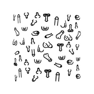 Posavasos Cuadrados Penes 10 und