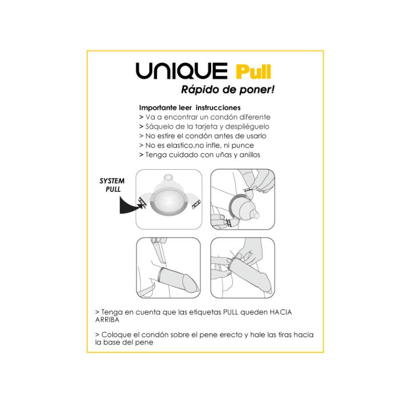 Preservativos con Tiras Pull Condoms Sin Látex 3 pcs - Imagen 4