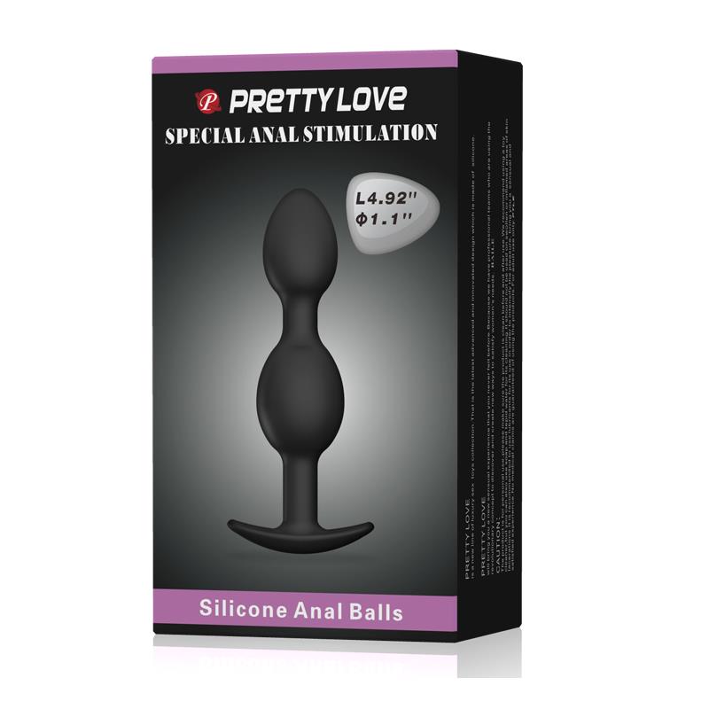 Pretty Love Plug Anal Pesado Color Negro - Imagen 4