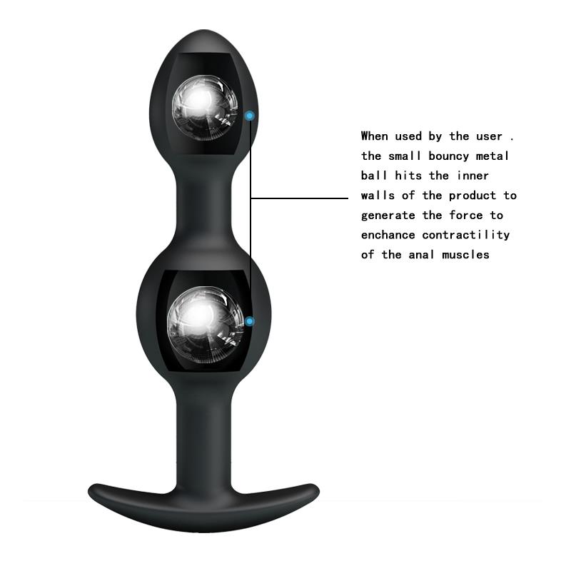 Pretty Love Plug Anal Pesado Color Negro - Imagen 6