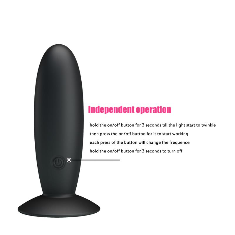 Pretty Love Plug Anal Vibrador Color Negro - Imagen 10