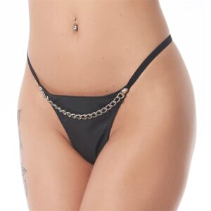 Tanga Cadena  Negro