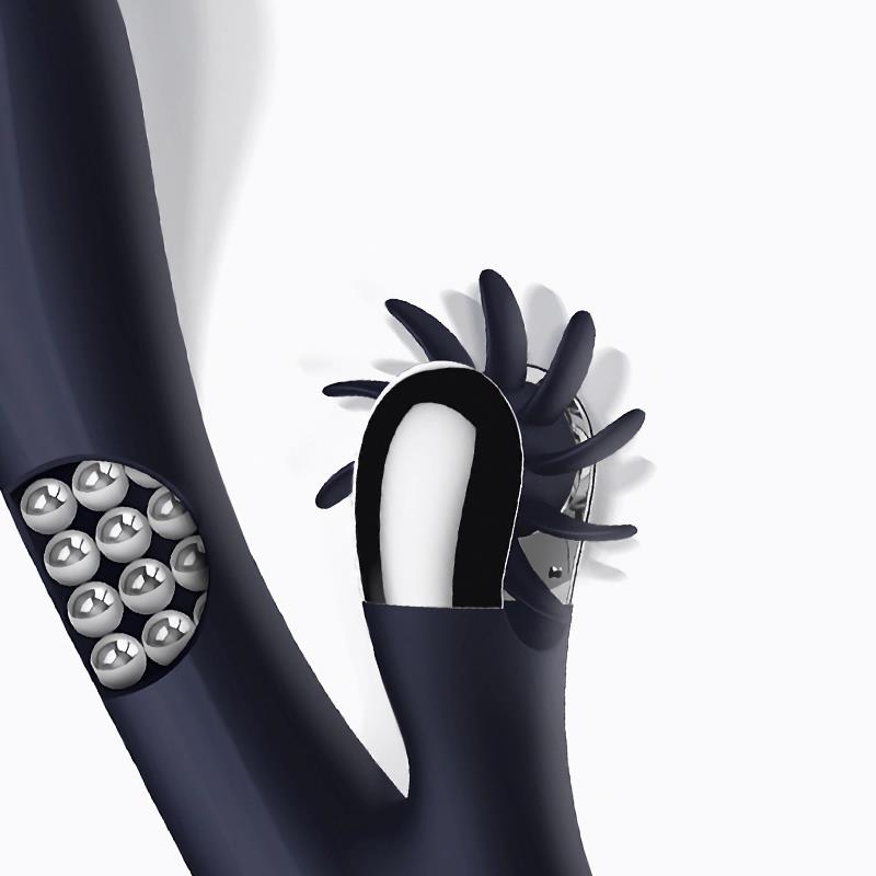 Royalspace Vibrador con Lenguas Estimuladoras y Bolas Internas 360º Azul - Imagen 4